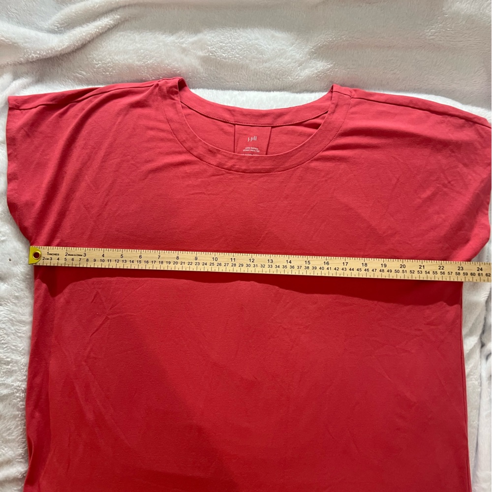 J. Jill darkcoral color Scoop-Neck Tee